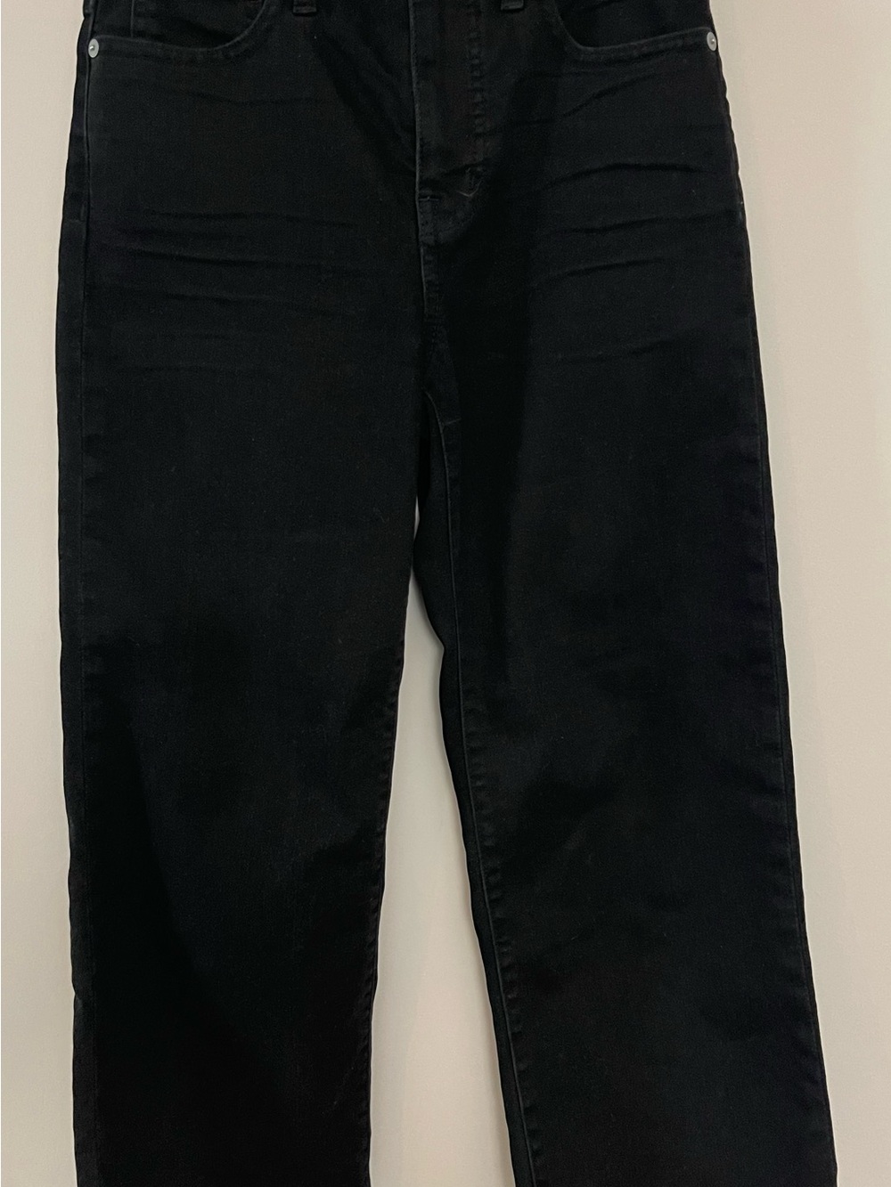 Madewell High-Rise Wide Leg Jeans in Black Wash Size 26 - Picture 2 of 5